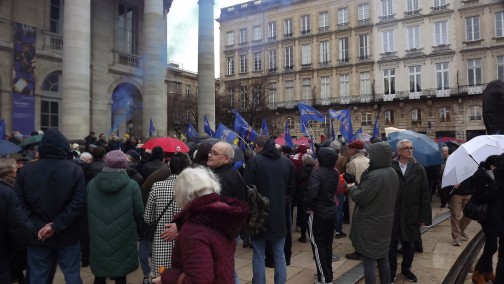 31 janvier 2026 Bordeaux. Appel de soutien aux forces de Police